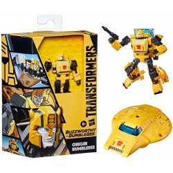 Buzzworthy Bumblebee por Cybertron Deluxe Origin Bumblebee