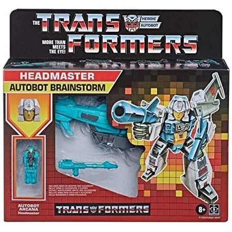 Transformers caja retro Autobot Headmaster Brainstorm con Arcanos