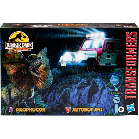 Transformers Collaborative Jurassic Park x Toys Dilophocon & Autobot JP12