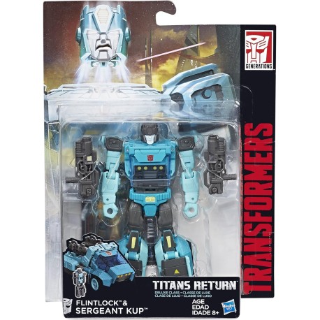 Transformers Titans Return Deluxe, Sargento Kup y Flintlock