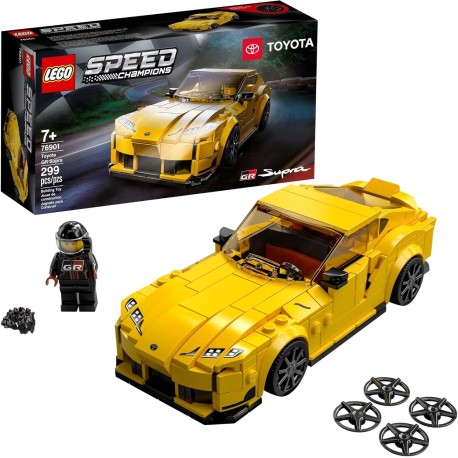 LEGO Speed Champions Toyota GR Supra 76901 - Juego de construcción de coche deportivo coleccionable con minifigura