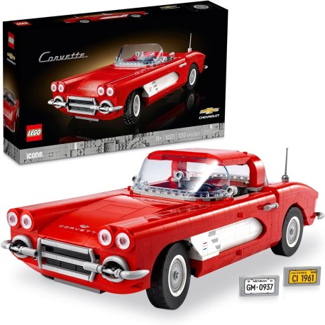 LEGO Icons 10321 Corvette Classic Car Model Kit  réplica de un automóvil